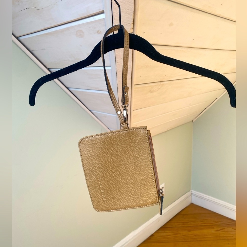 LouenHide Vegan Leather Wristlet Taupe